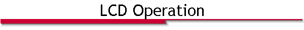 LCD Operation